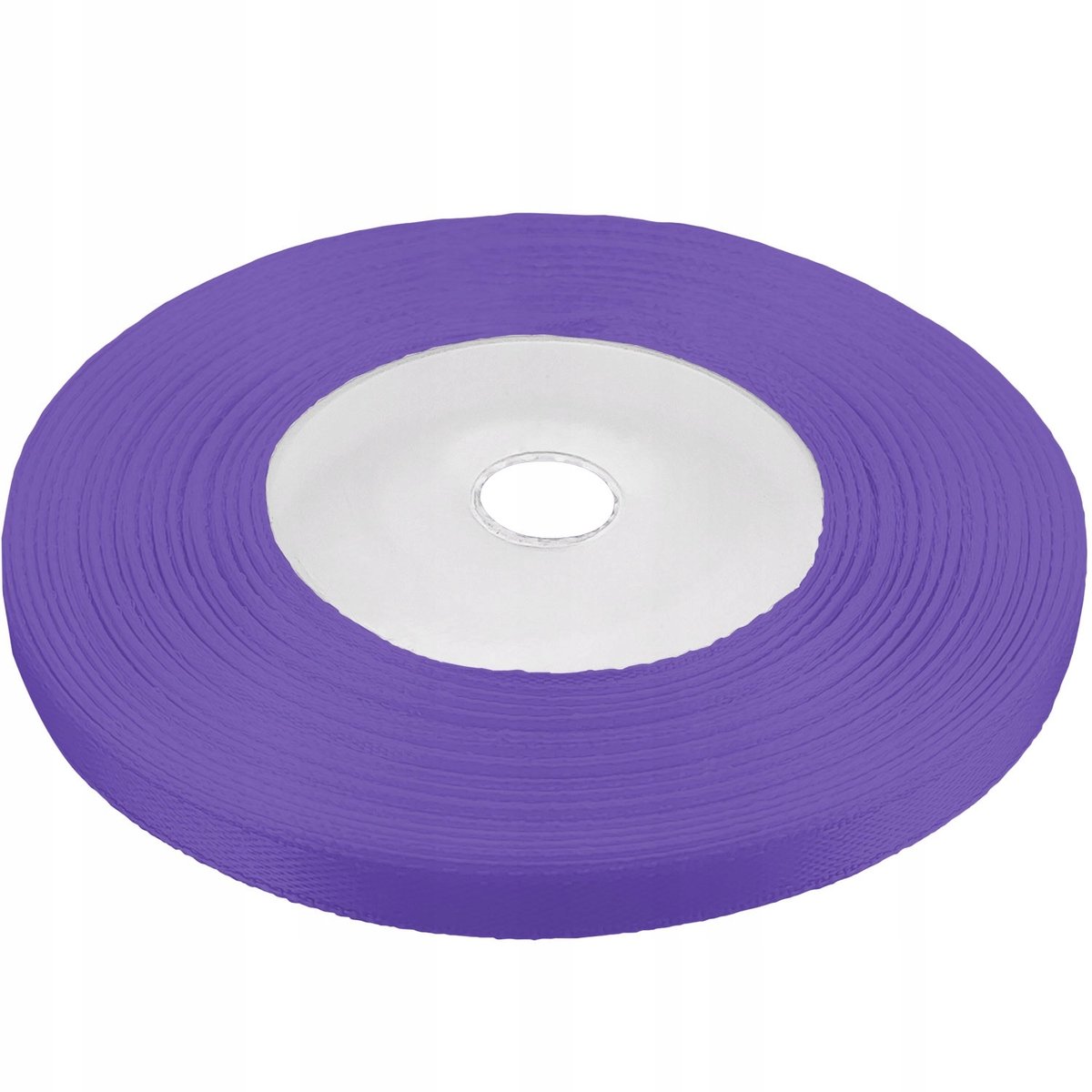 Donker lavendel satijnen lint 6 mm breed, 32 meter lang