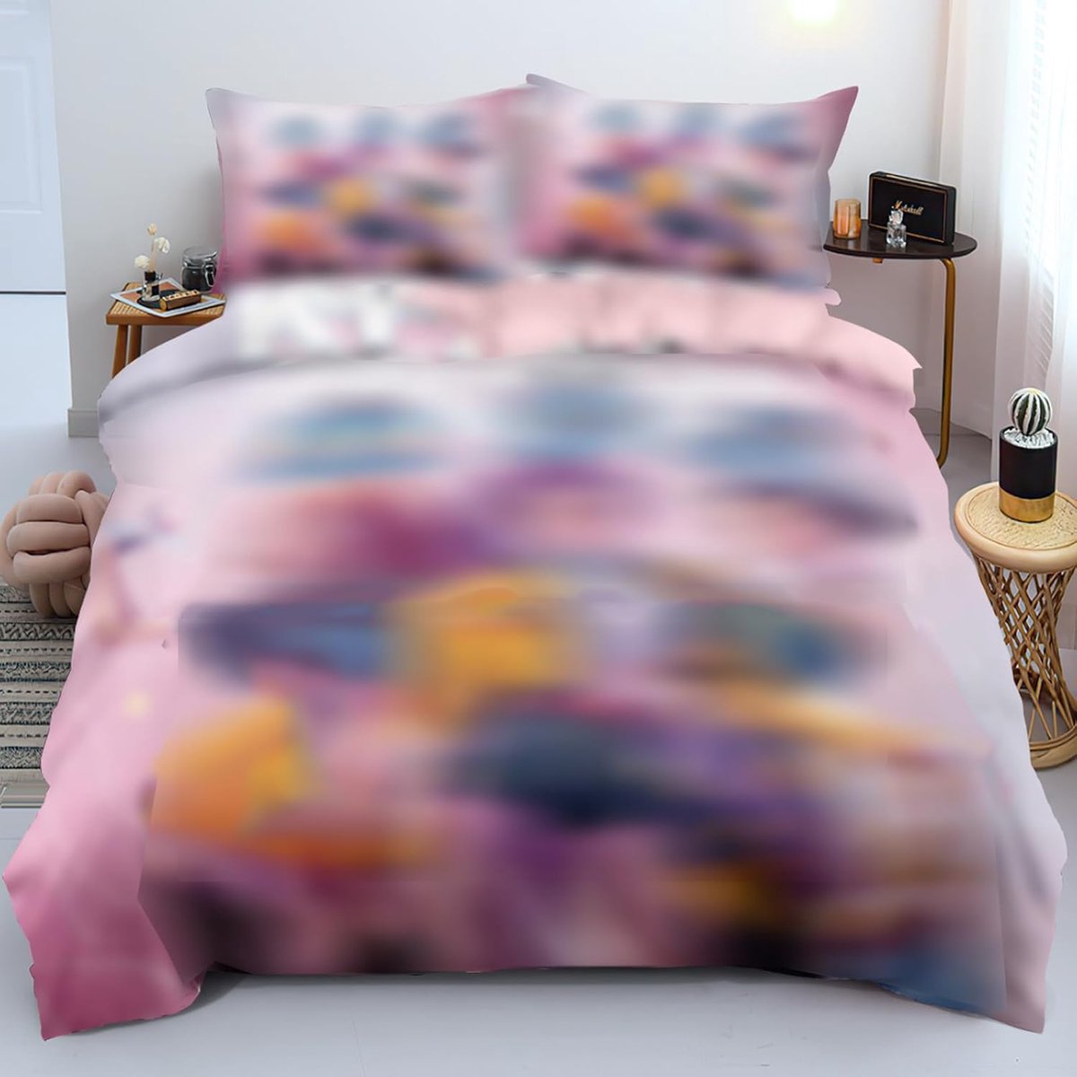 Beddengoedset, cartoon, beddengoed, 135 x 200 cm, microvezel dekbedovertrek met 2 kussenslopen, cartoon-thema - ShopVlot