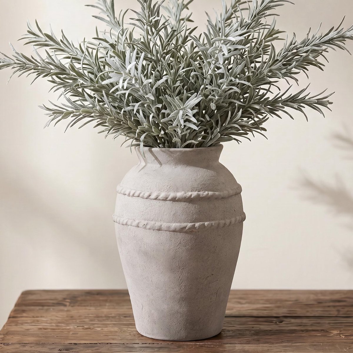Keramische vaas voor pampasgras, rustieke vaas voor bloemen, boerderijvazen voor huisdecoratie, grote vintage vazen - ShopVlot