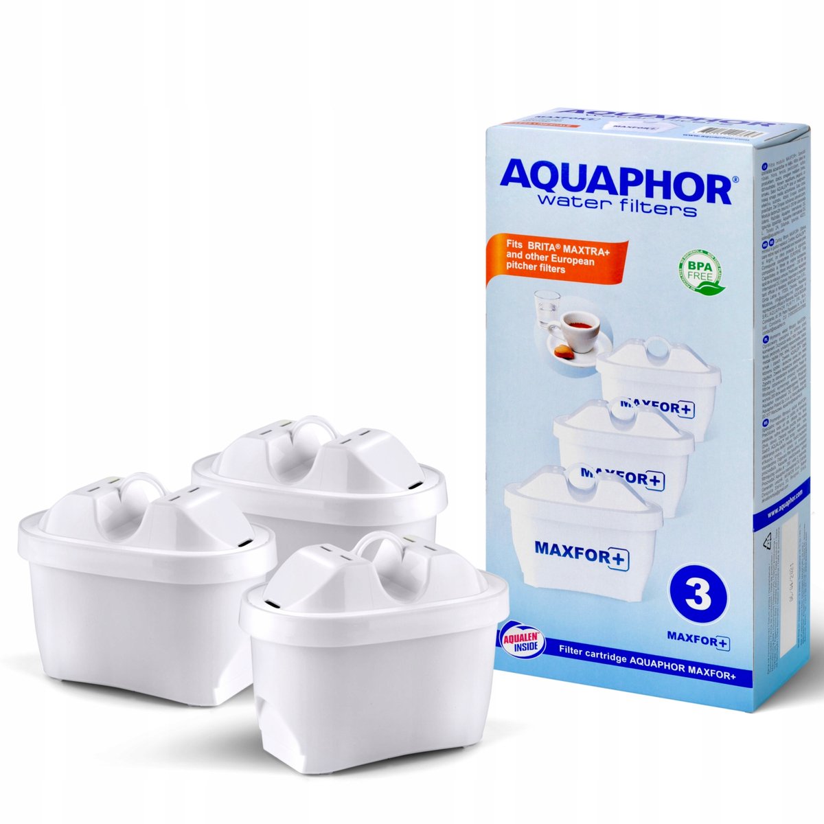 Aquaphor Maxfor+ Waterfilterpatronen - 3 Stuks