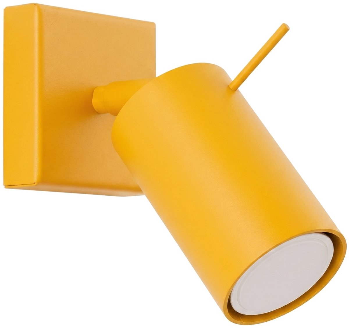 Sollux Lighting Wandlamp RING - GU10 - geel - staal - 8x16x8cm