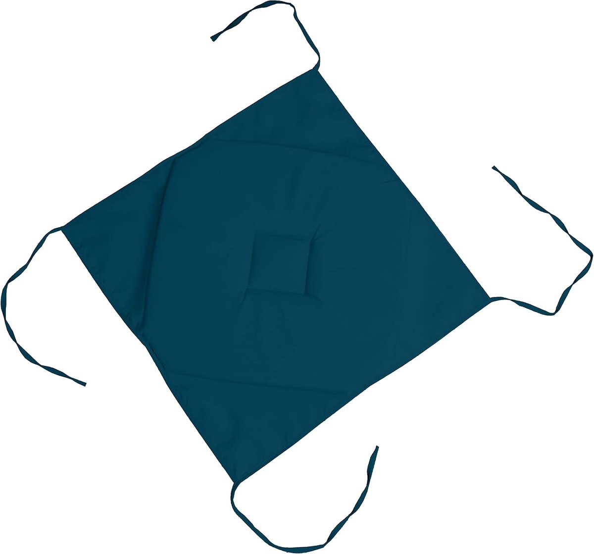 STOF Nelson Stoelkussen - 40 x 40 x 3 cm - 100% Polyester - Petrolblauw