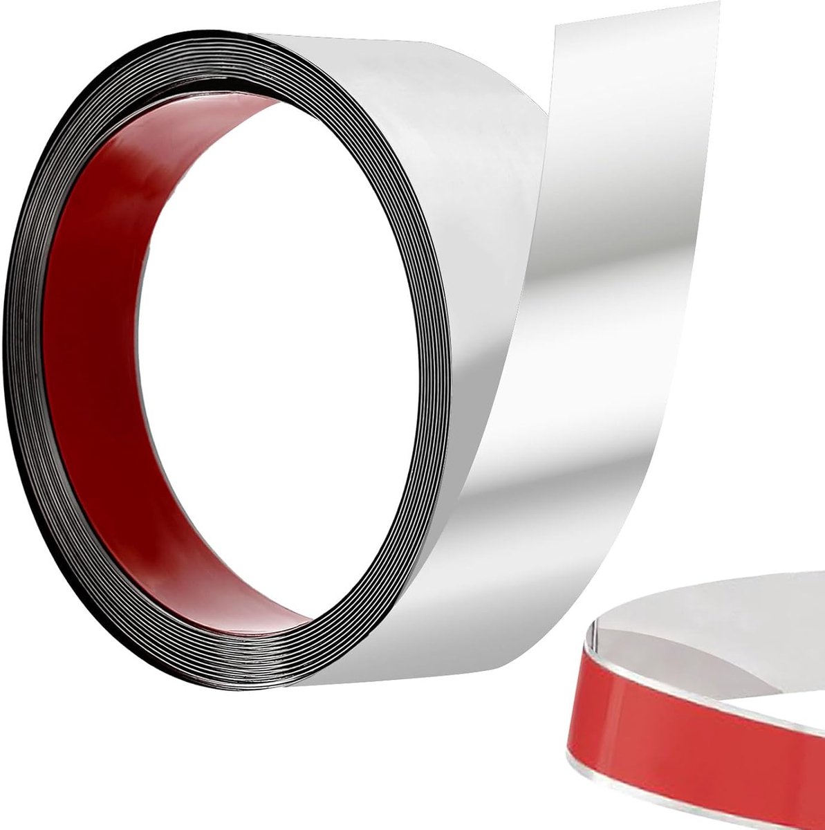 5 m x 2 inch self-adhesive wall strip, stainless steel for floors, door frames, tiles, wall, ceiling, cabinet, silver - ShopVlot