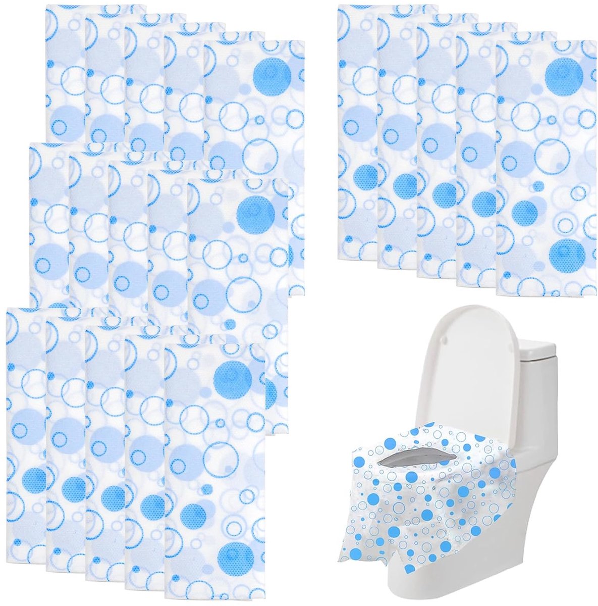 20pcs Disposable Toilet Seats, Toilet Seat, Toilet Seat Cover, Toilet Seat, Toilet Seat Cover, Universal Toilet Seat - ShopVlot