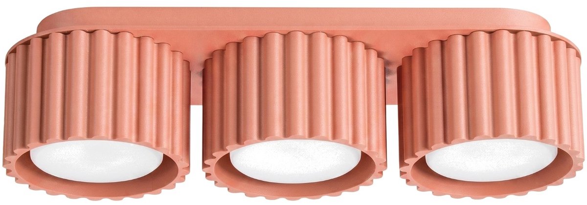 Sollux Lighting Plafondlamp AURA - Gx53 - perzik - aluminium - 32.5x10x8cm