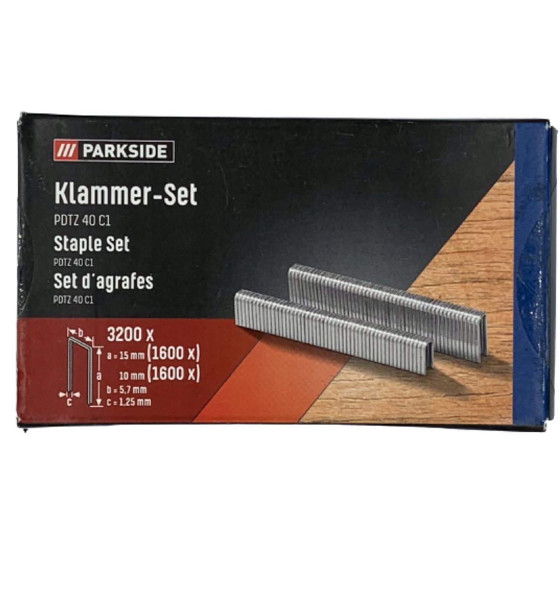 Parkside nieten voor nietpistool 15/10 mm - 3200 stuks