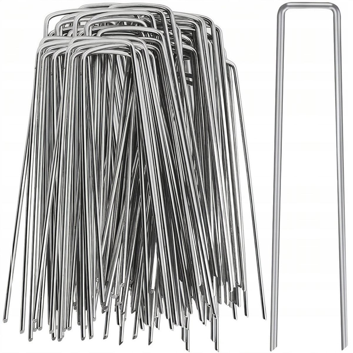 100x Verzinkte Grondpennen 15cm voor Agriloomdoek - Sterk & Duurzaam