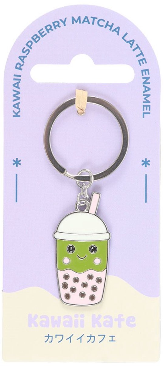 Something Different sleutelhanger Kawaii kafe schattige koffiebeker japans raspberry matcha latte
