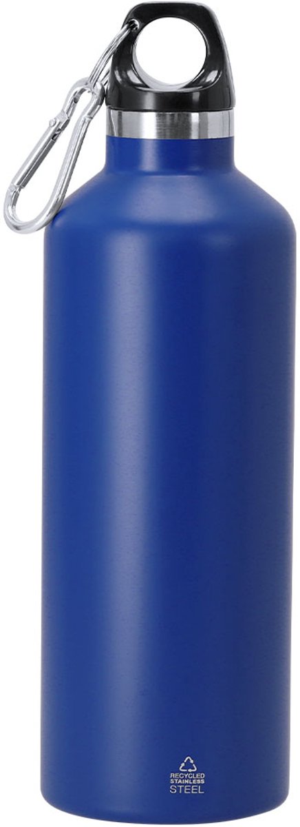 Thermische fles met 500 ml capaciteit en dubbele wand, matte afwerking Angkor Blauw