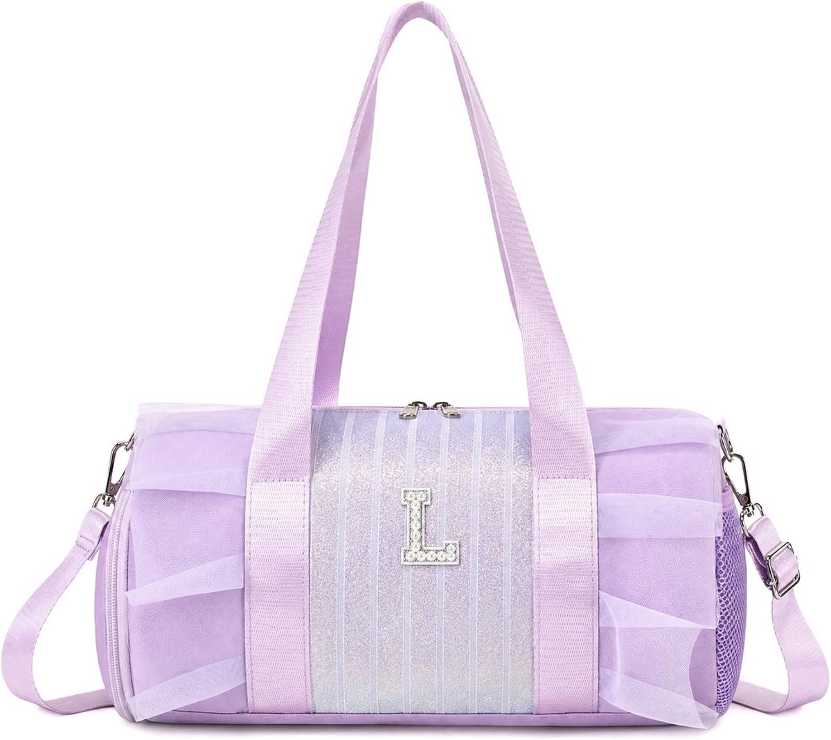 Sporttas voor kinderen, sporttas, zwembad, danstas, ballettas, gymnastiek voor meisjes, Paars., Purpura L - ShopVlot