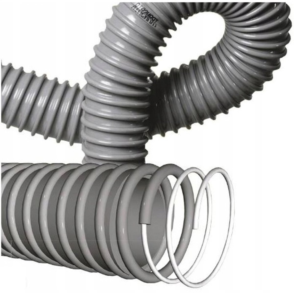 Merkloos PVC Zuigslang Grijs DN 45mm - Flexibel en Duurzaam