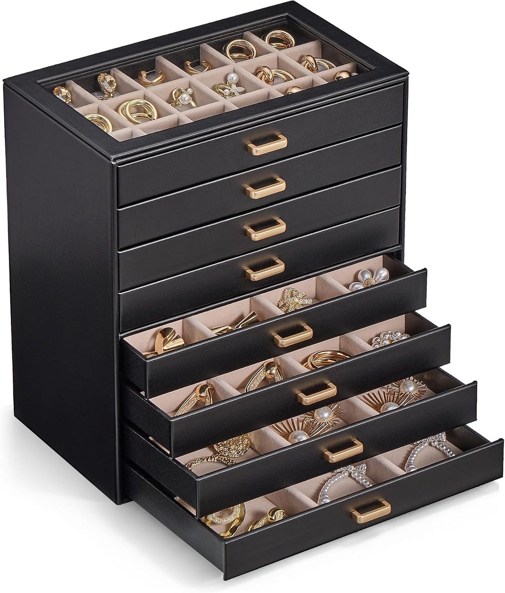 Lolalet Storage box for earrings and rings with drawers - ShopVlot