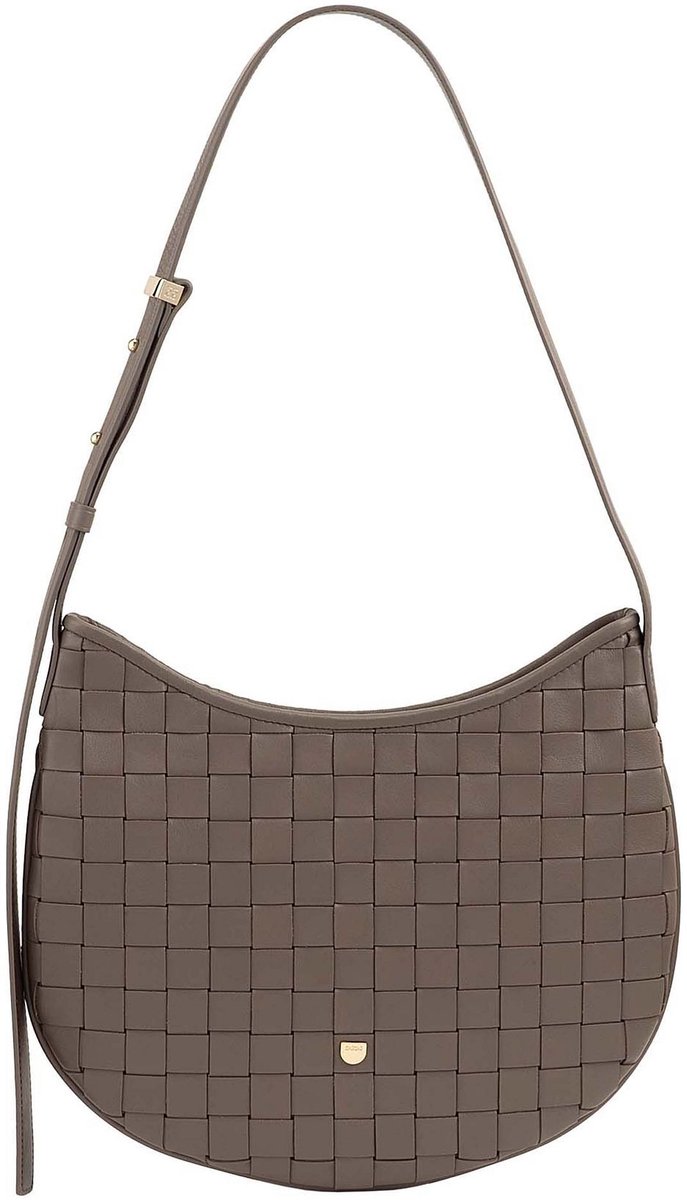 DuDu Hispani Schoudertas Leder 32 cm - Dames - taupe
