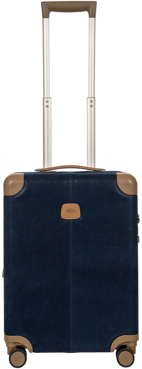 Bric's Life 4 wielen Cabinewagen S 55 cm met uitbreidingsplooi - Harde bagage - TSA slot - blue