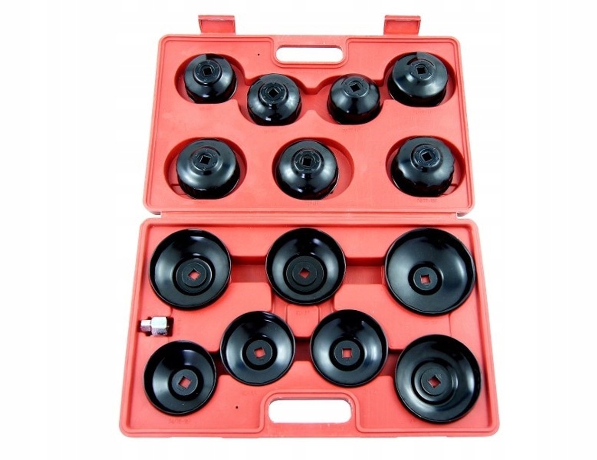 15-delige dop-sleutelset voor oliefilters