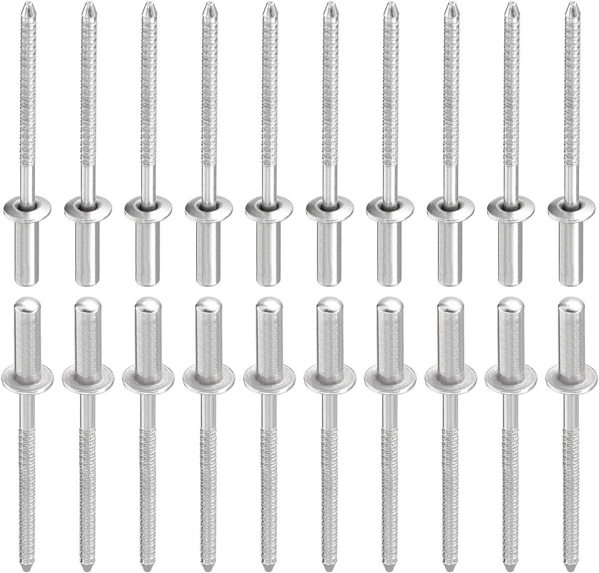 Blindrivetten 3.2mm x 10mm - 304 RVS - Dichte kop - Ideaal voor machineverbindingen - ShopVlot