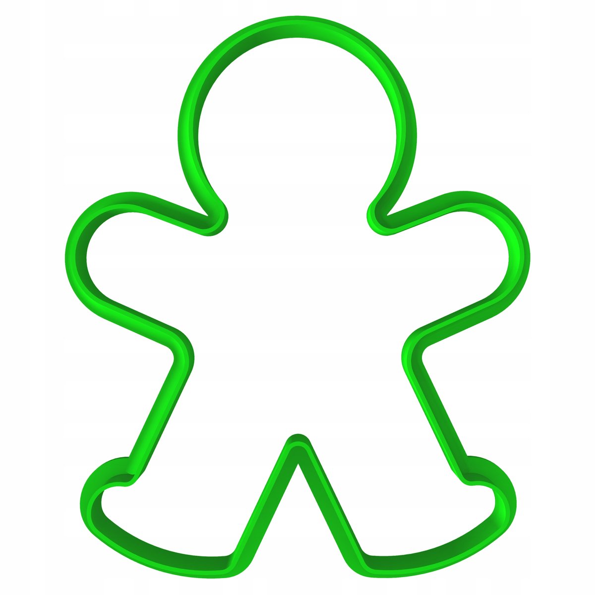 XL Koekjesvorm Kerstman 10cm - Perfect voor Koekjes en Peperkoek