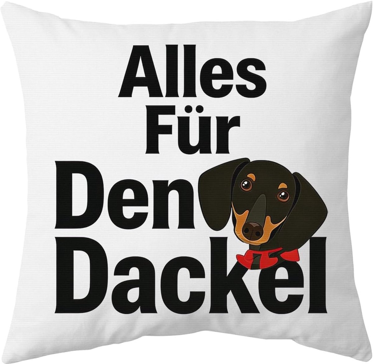 Teckel decoratieve kussenhoes 45x45cm, teckel geschenken, teckel sierkussensloop, teckel liefhebbers - ShopVlot