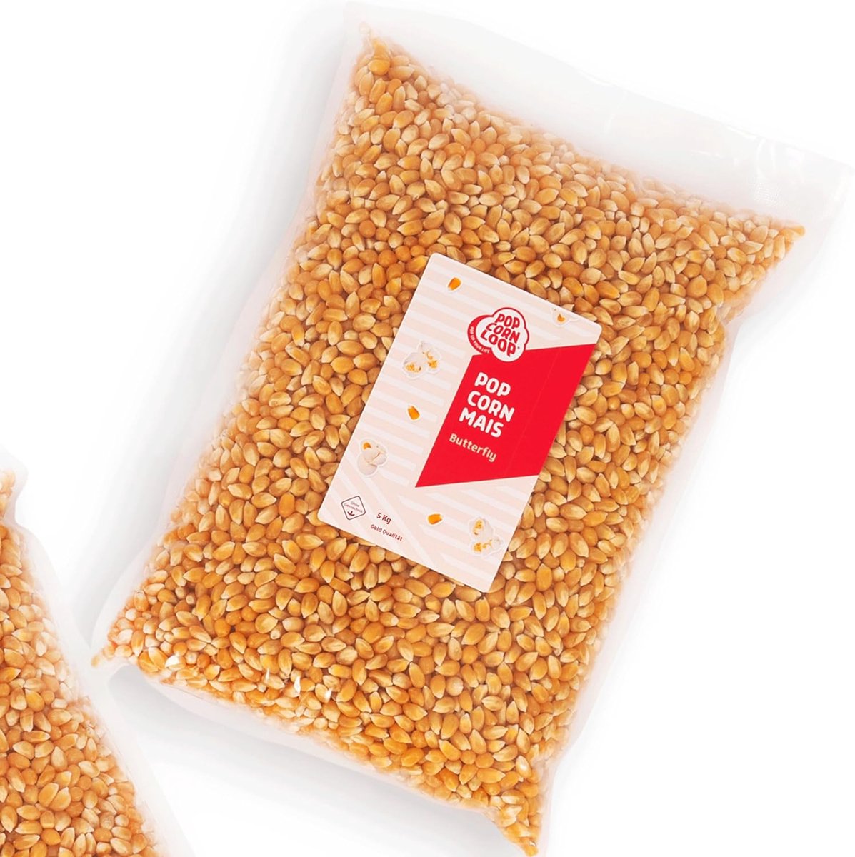 Popcornloop popcorn mais, 5 kg - cinema popcorn - beste kwaliteit - vegan en glutenvrij