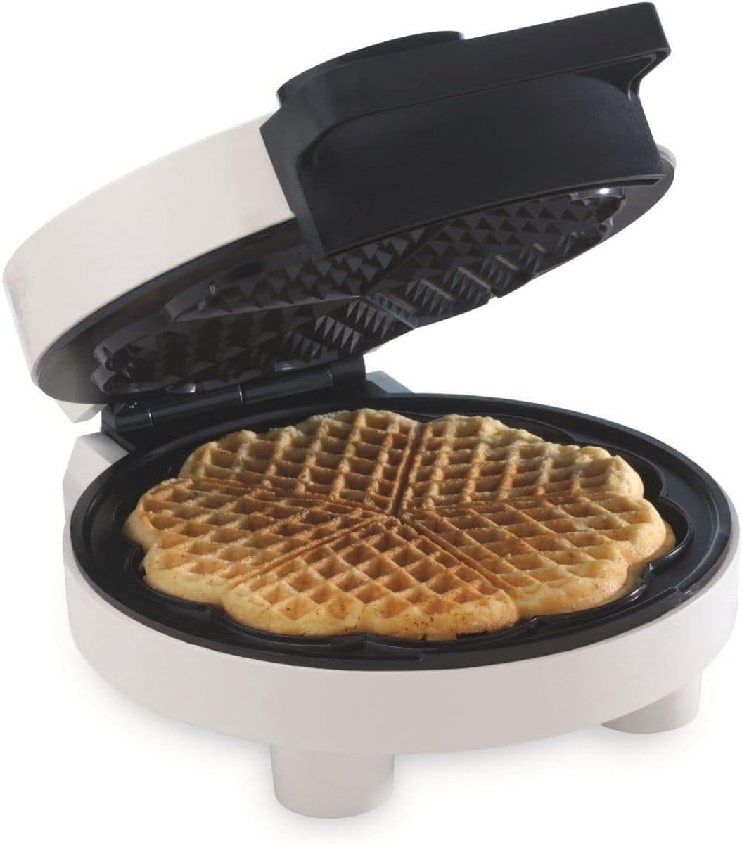 Poffertjesmaker - Zwart - 5 Wafels - Met Temperatuurinstelling - Voor Gezinnen