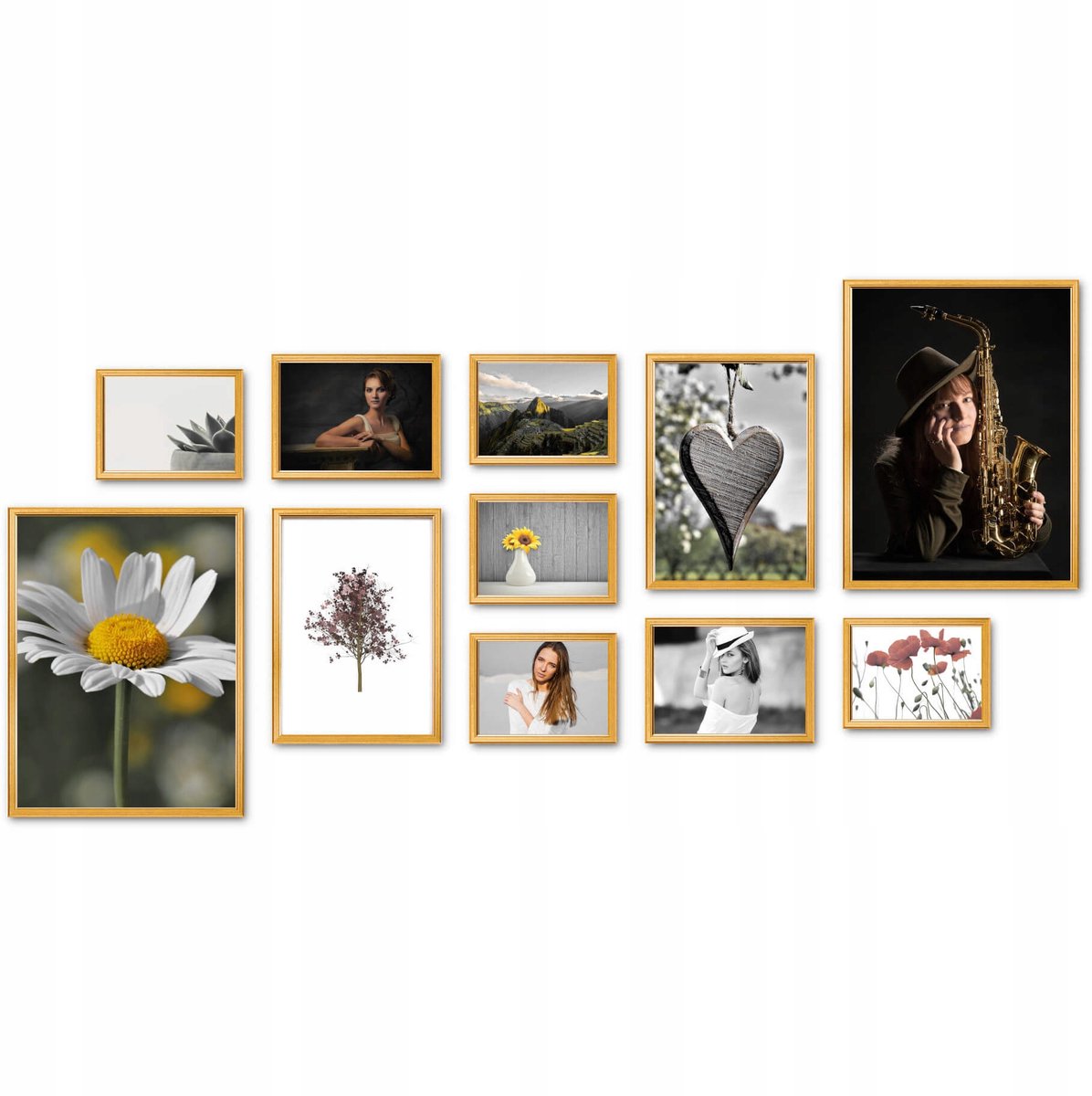 Gouden Fotolijsten Set - Multiramka Galerieset