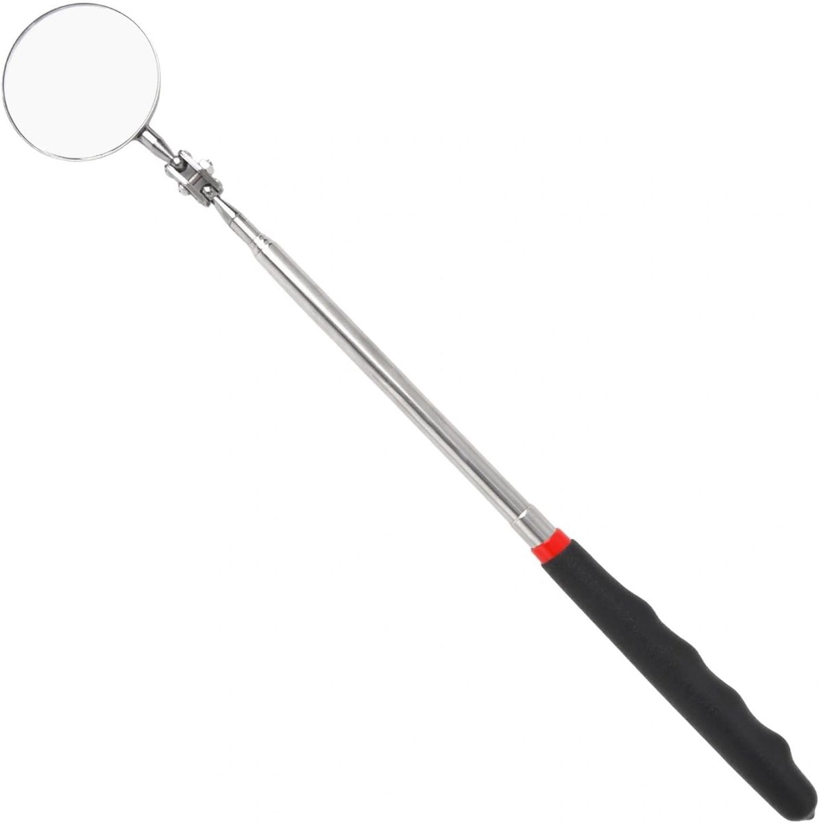 Telescopische inspectiespiegel, ronde uittrekbare spiegel (28-71 cm) op steel, monteursspiegel met lange handgreep - ShopVlot