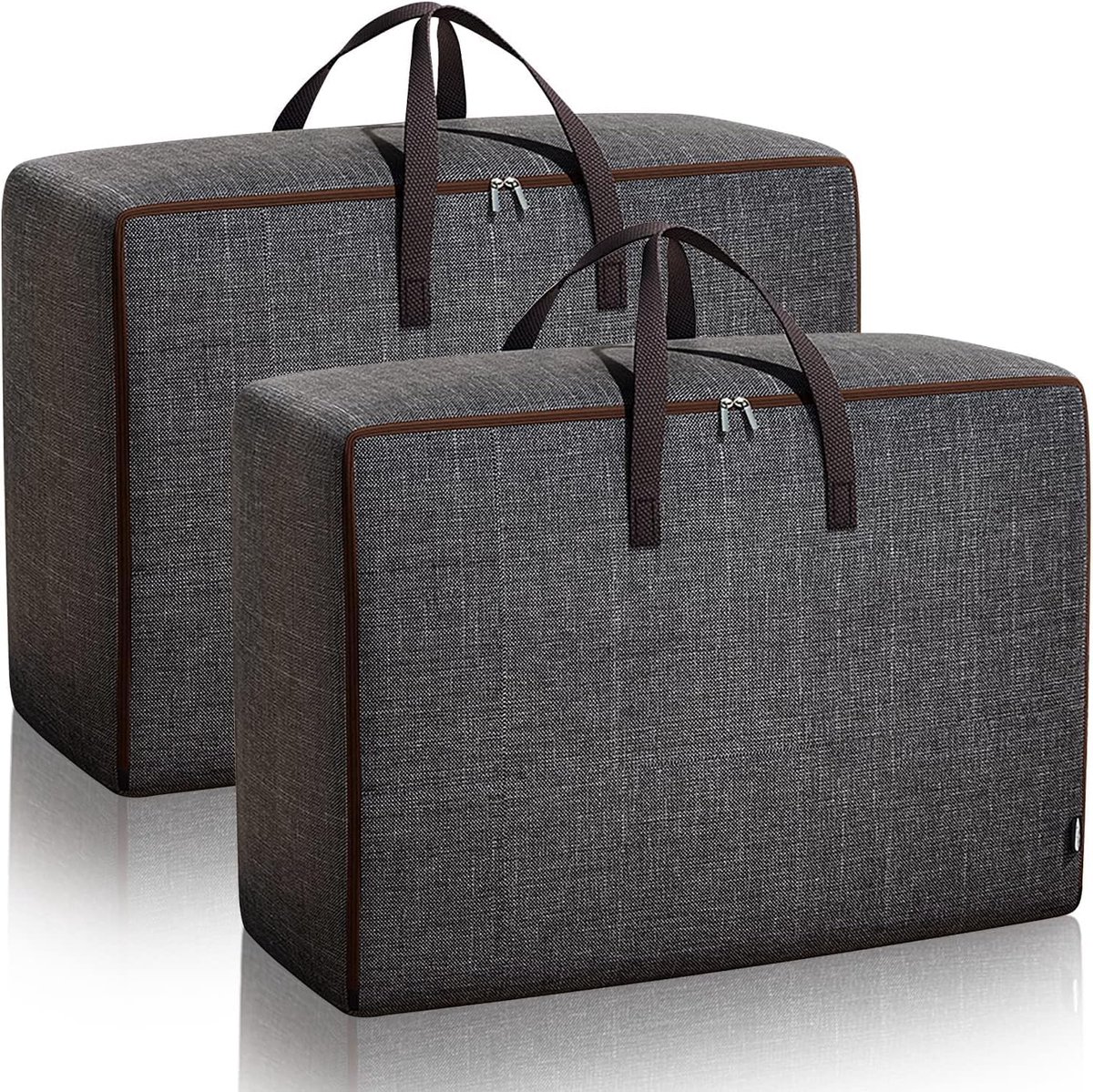 Duvets Storage Bag, Foldable Storage Bag, Large, with Reinforced Handle and Stable Zipper, Waterproof, Durable Moving - ShopVlot