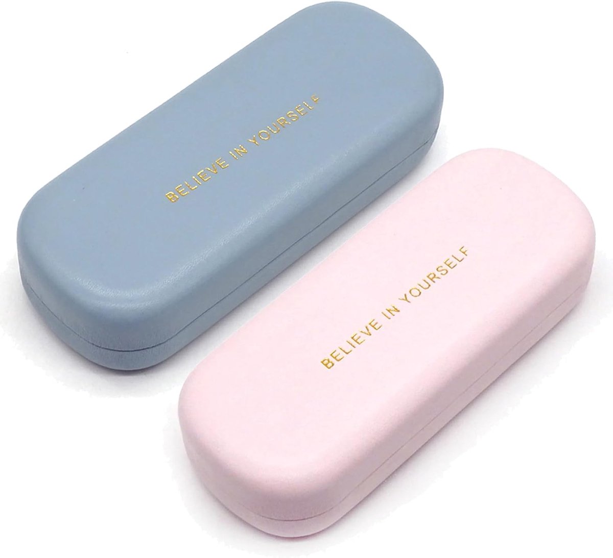 Women's Sunglasses Case, 2 Pieces, Glasses Case for Women, Glasses Case for Sunglasses, Hard Case for Eyewear (Blue - ShopVlot