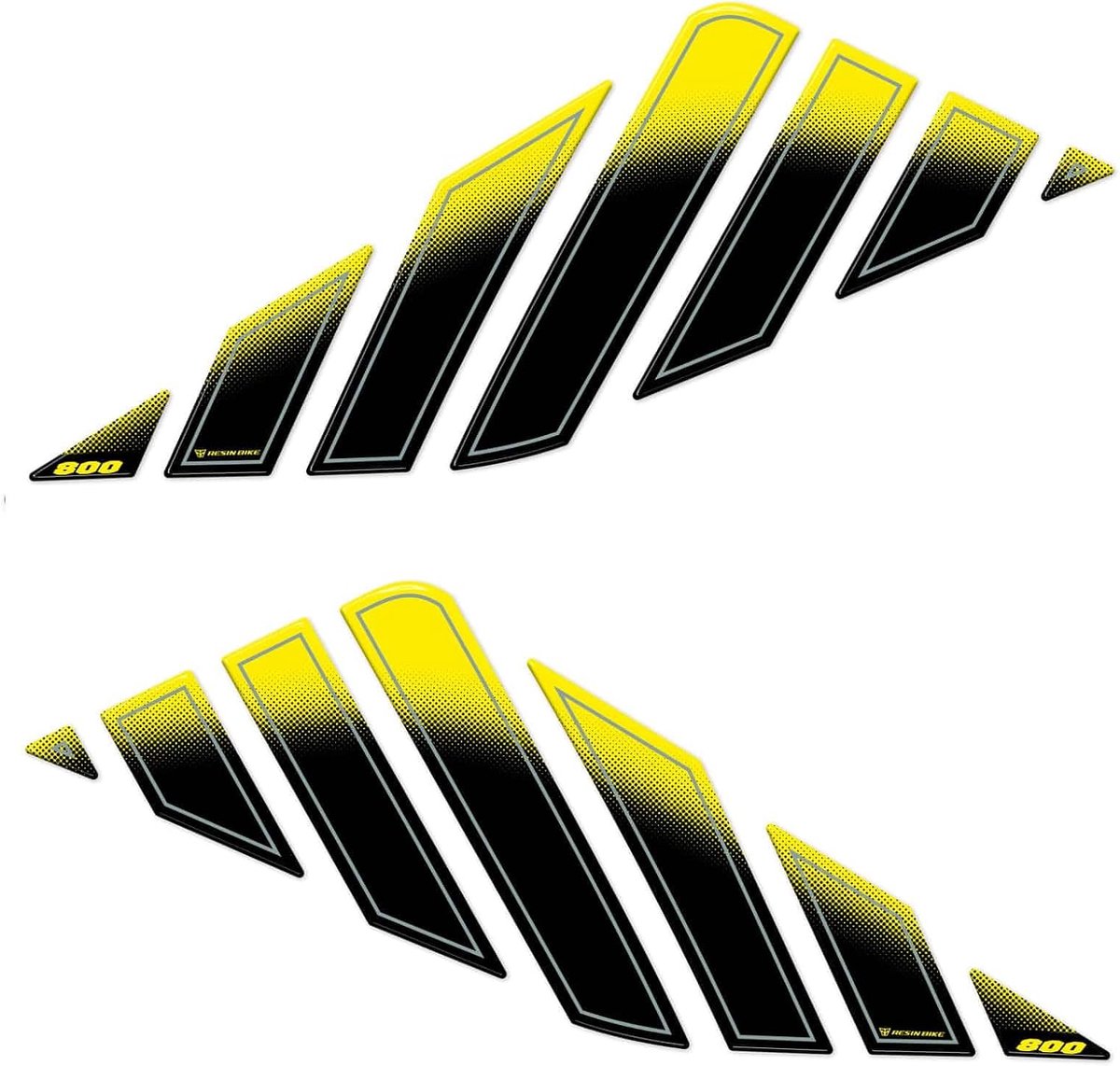 Motorfiets stickers voor Suzuki V-Strom 800 DE 2023-2024 - Resin 3D effect - Tankbeschermers tegen stoten - ShopVlot