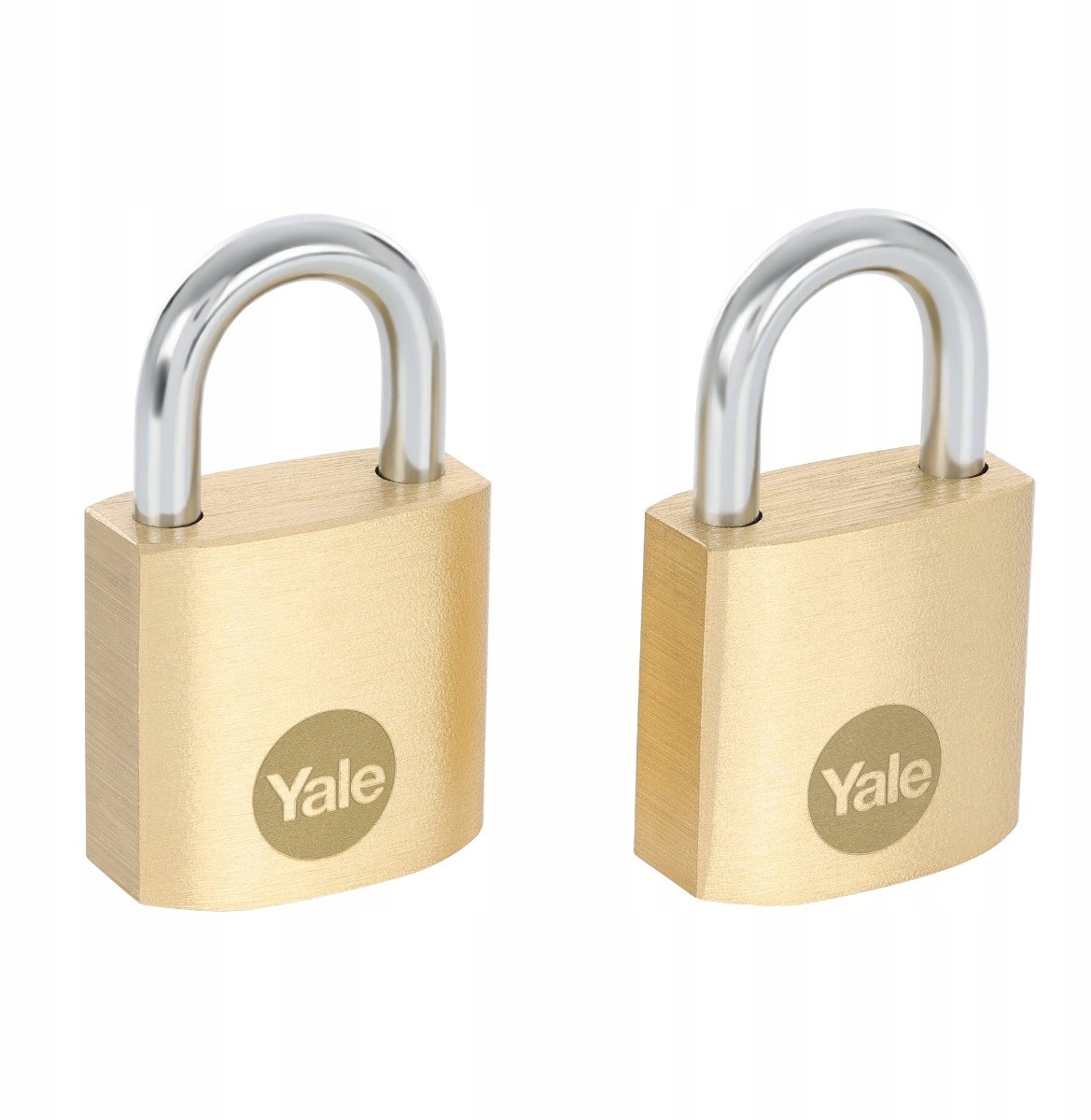 Yale Kettingslot Mosiężne 2 stuks voor Koffers - Compact & Duurzaam