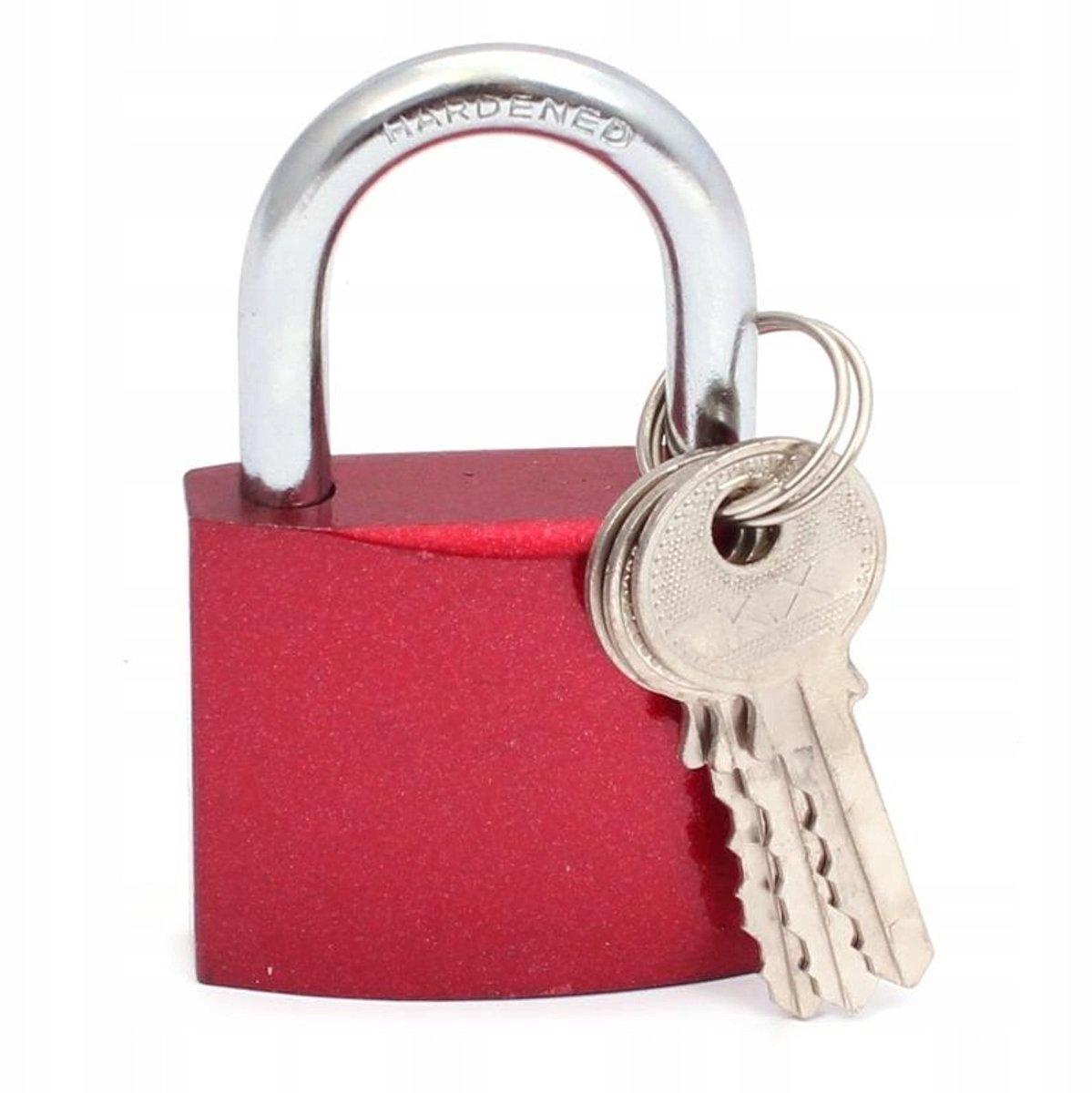 Gietijzeren Hangslot AB 40mm Rood - 3 Sleutels