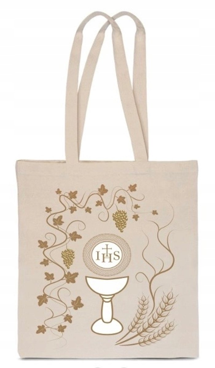 Duurzame Katoenen Shopper Tas - Ecru - Ideaal voor Boodschappen & Cadeau
