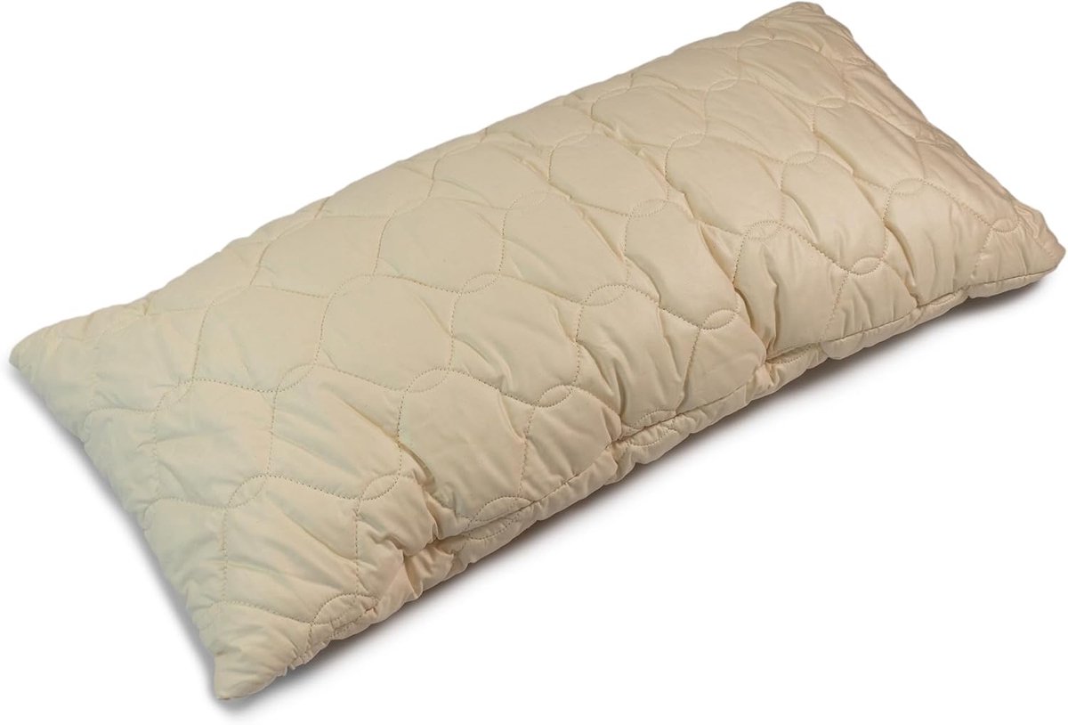 Giraffenland Cushion with Organic Millet, 40 x 80 cm, Extra Organic Comfort, Quilted Organic Fabric + Organic Millet - ShopVlot