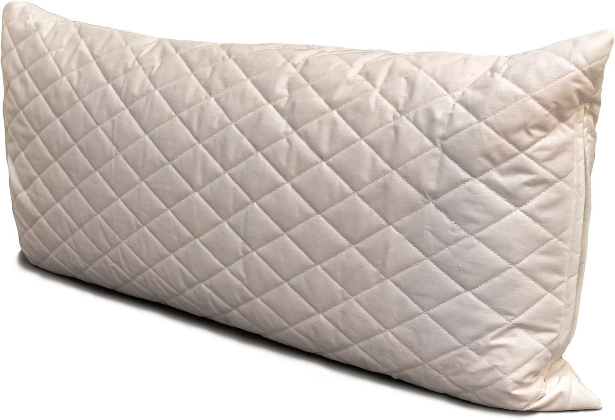 GIRAFFENLAND Zirven cushion 40x80 cm quilted, with extra organic filling - pine wood cushion - ShopVlot