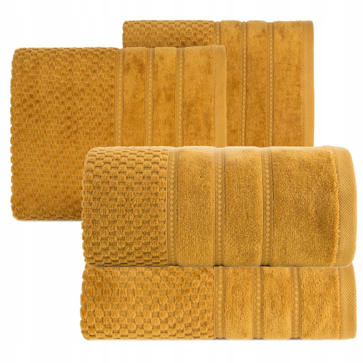 Luxe Katoenen Handdoek Set 4 Stuks - Mielkleurig - 500 GSM
