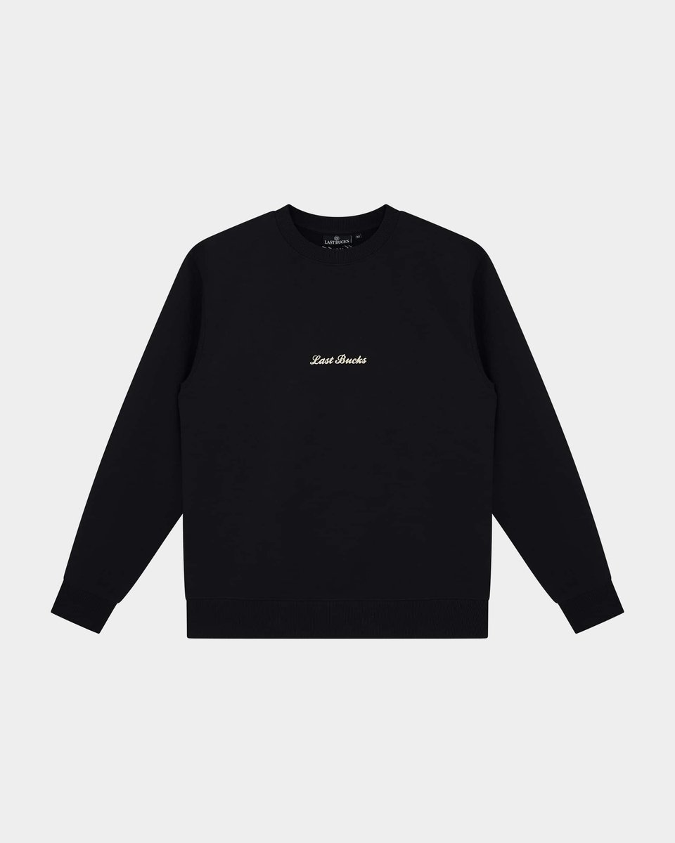 Last Bucks - Signature Sweater - Heren Sweater - Zwart - Maat M - Regular Fit