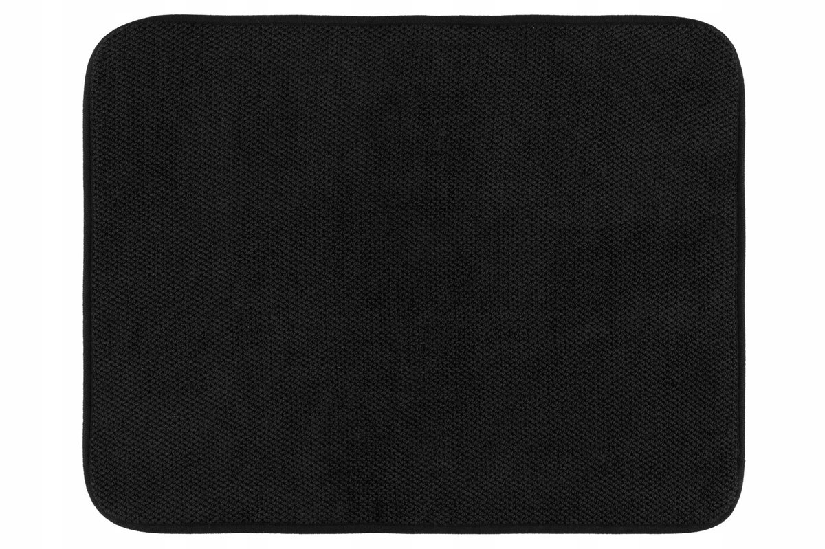 Merkloze Microvezel Afdruipmat Keuken - Zwart, 39x50 cm
