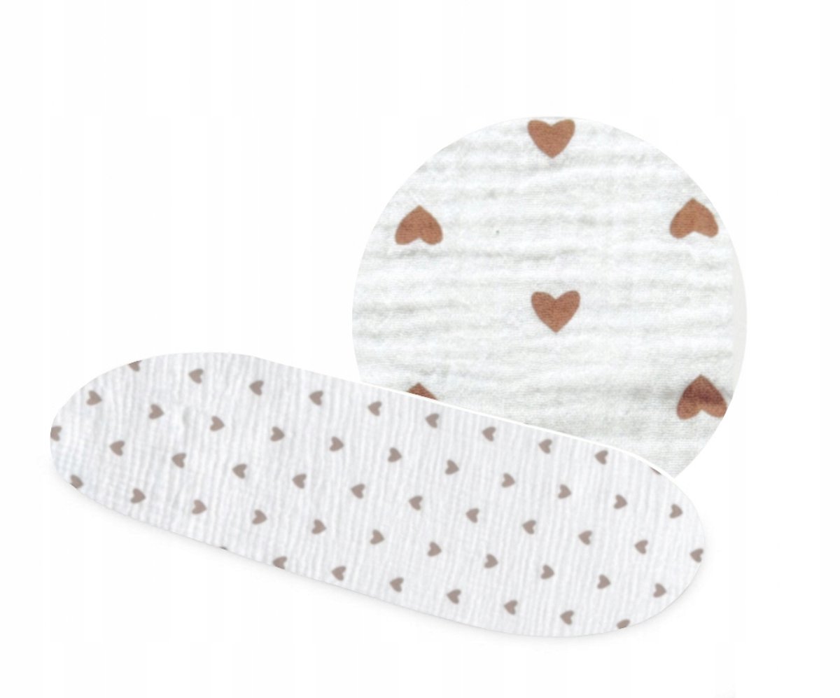 Babymuslin hoeslaken met elastiek voor wieg/kinderwagen 38x80cm