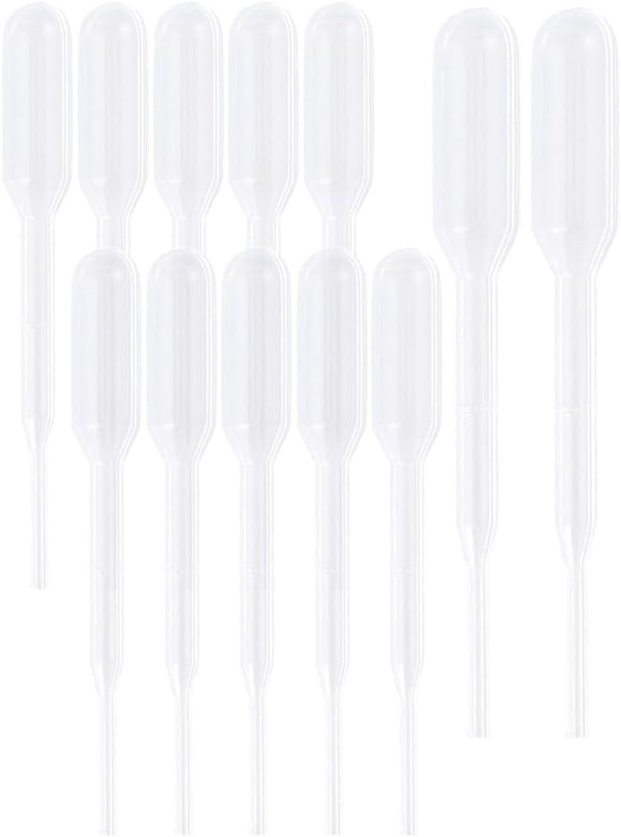 Mini plastic druppelaars 100 stuks - 0.5ml navulbaar - helder ontwerp - ideaal voor essentiële oliën - ShopVlot