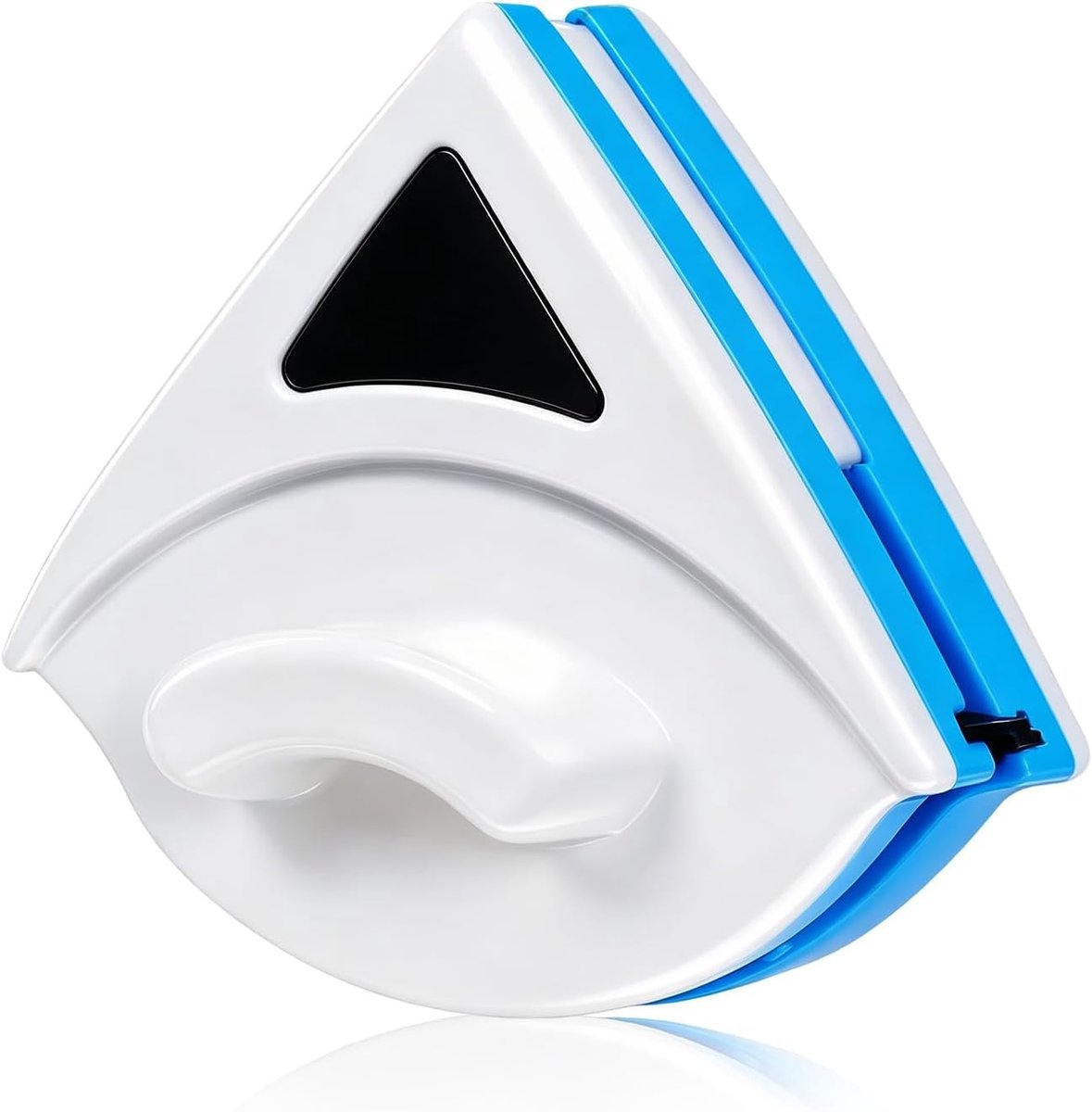Driehoekvormige magnetische glaswisser, dubbelzijdige raamreinigingsset voor glas van 3 tot 8 mm, 1 stuks