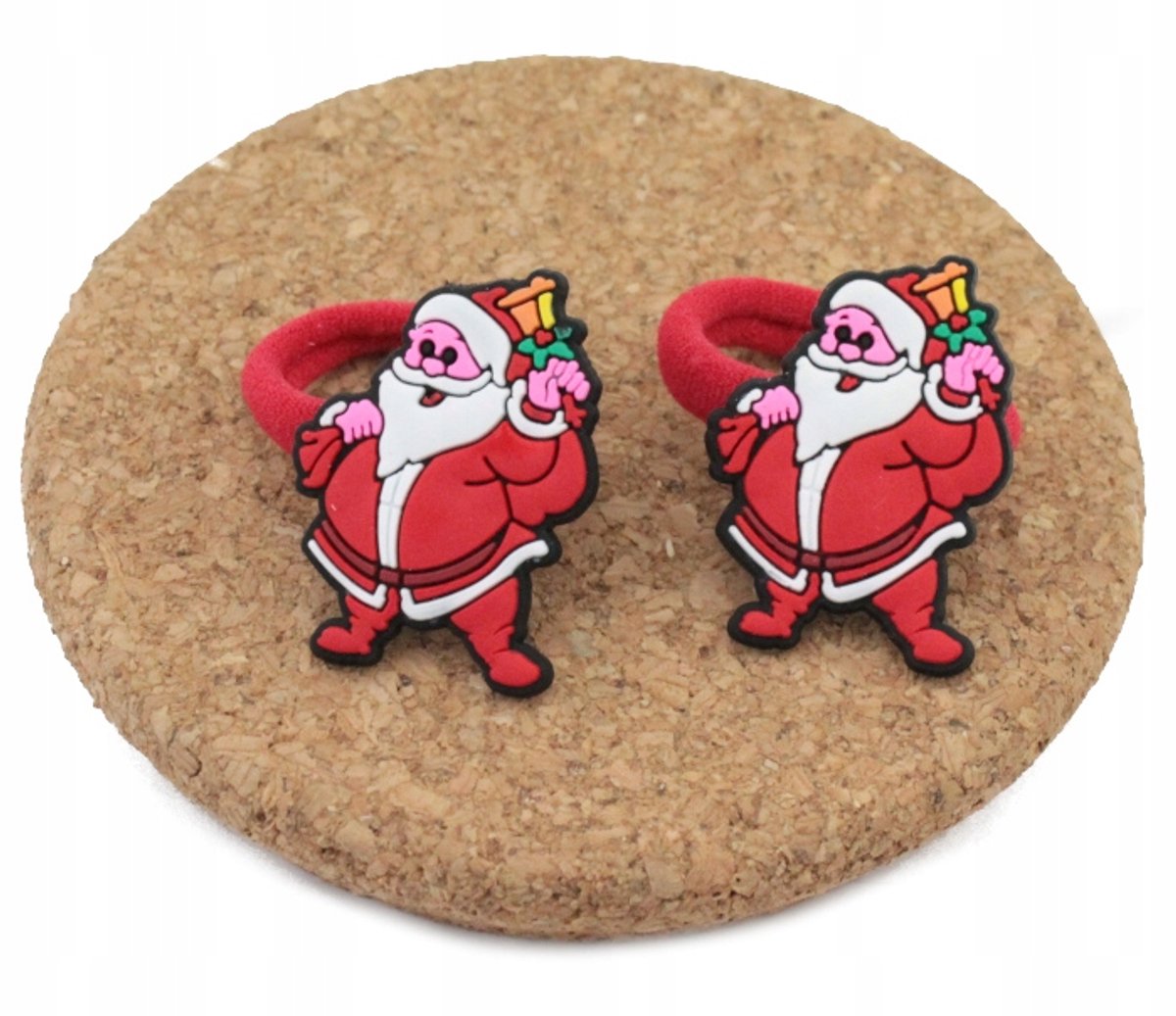 Kerst Haarbandjes met Kerstman - Set van 2
