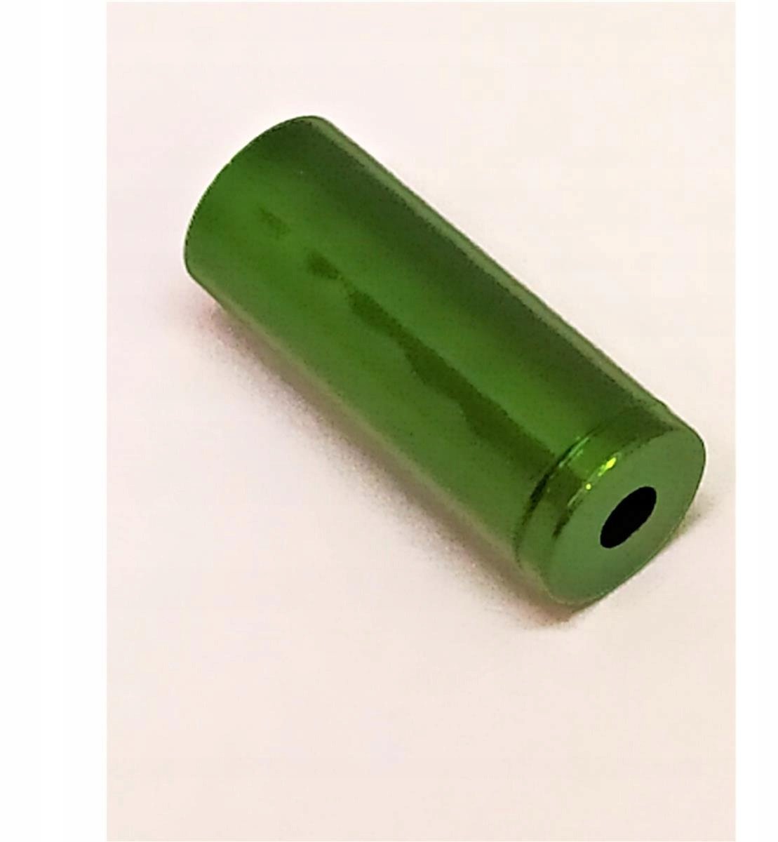 Merkloze Aluminium CNC Remkabel Eindkap Groen - 2 stuks