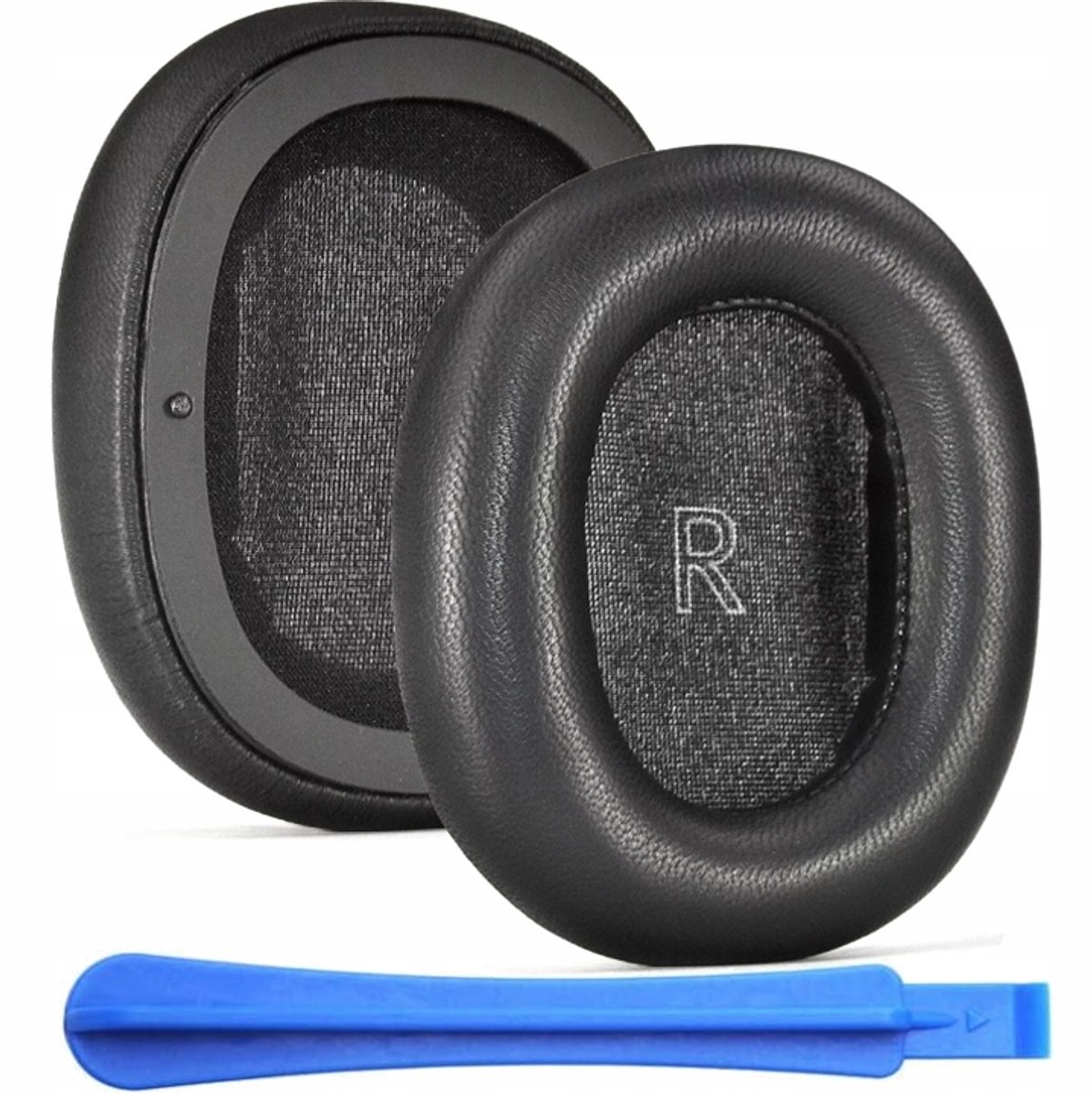 Hoesjes voor Bang & Olufsen H95 ANC - Zwart Leer met Memory Foam