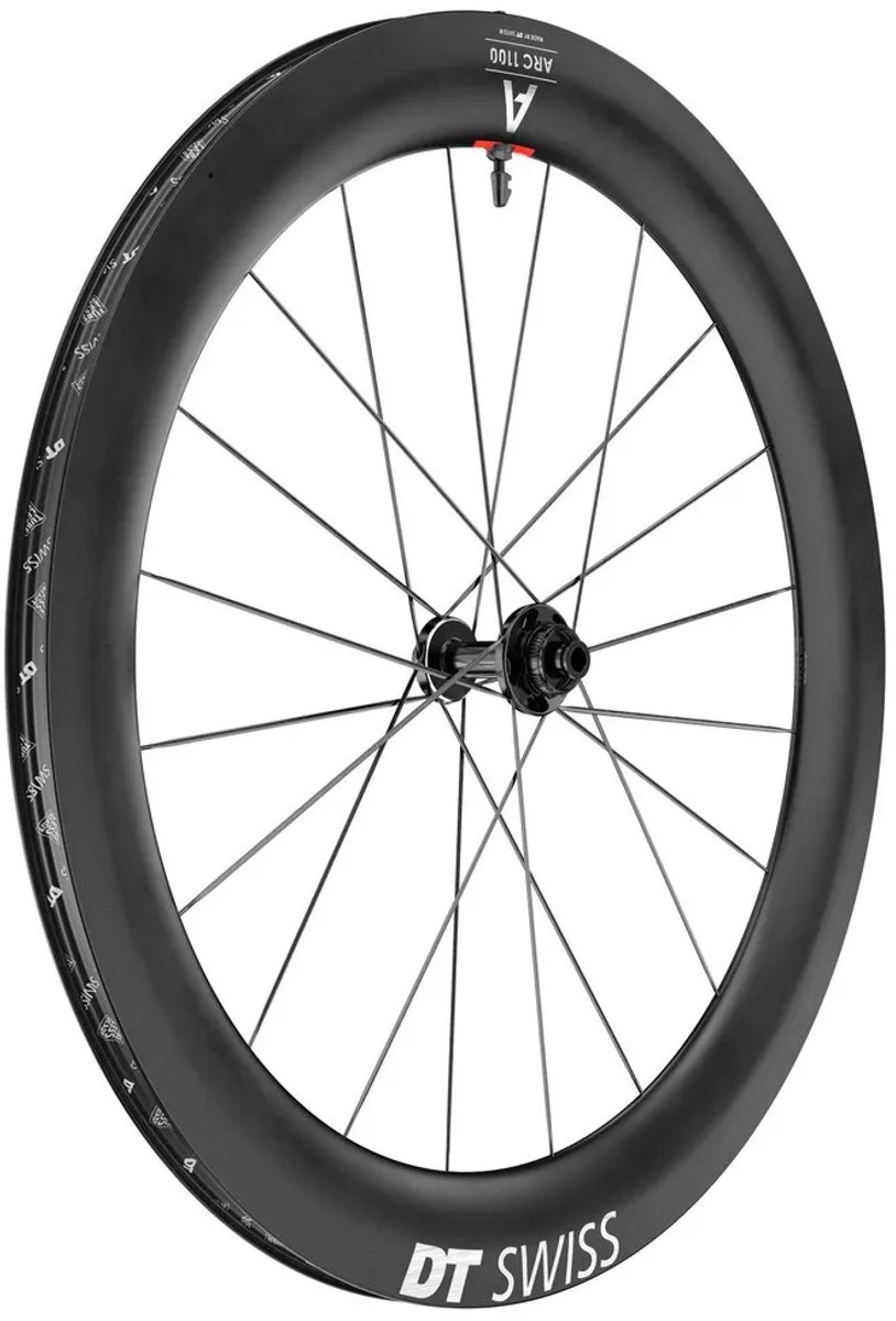 Dt Swiss Arc 1100 Dicut 65 Disc Cl Tubeless Racefiets Voorwiel Zilver 12 x 100 mm