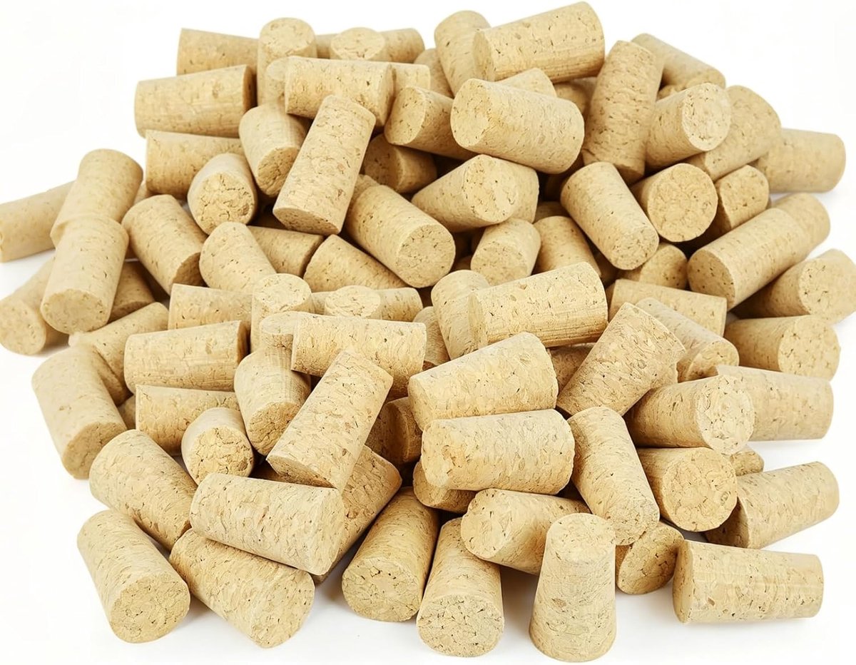 50 stuks kurken, natuurlijke kurk, wijnkurk, lichte kurkstop, herbruikbare wijnflesdoppen voor champagneflessen - ShopVlot