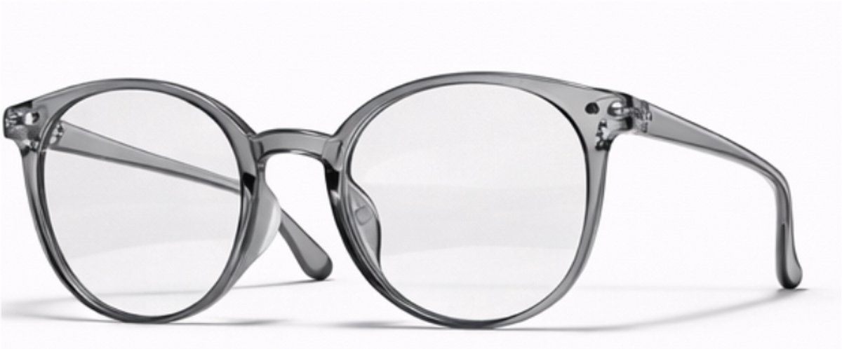 computerbril.shop® Beeldschermbril | LYLE | Lichtgewicht Blauwlichtbril | Grijs | Blue Filter Glasses | Anti Blauw Licht Bril Zonder Sterkte 0.00