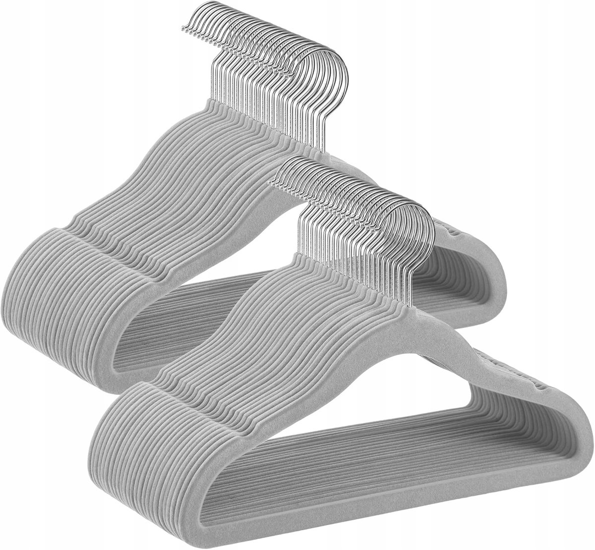 50 Stuks Grijze Kledinghangers voor Kinderkasten - Truien & Shirts