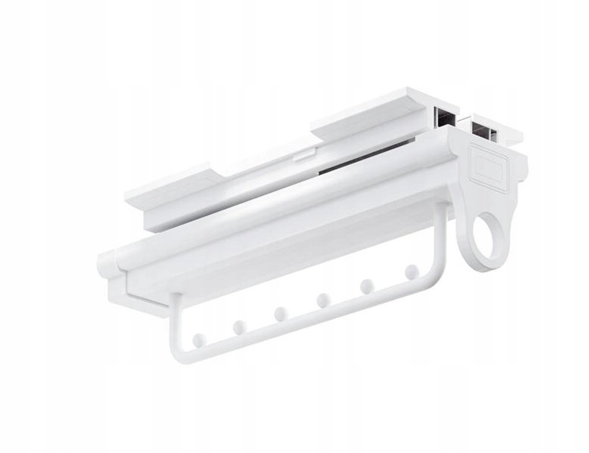 ATM Symphony Uittrekbare Kledinghanger voor Kast - Wit (350mm)