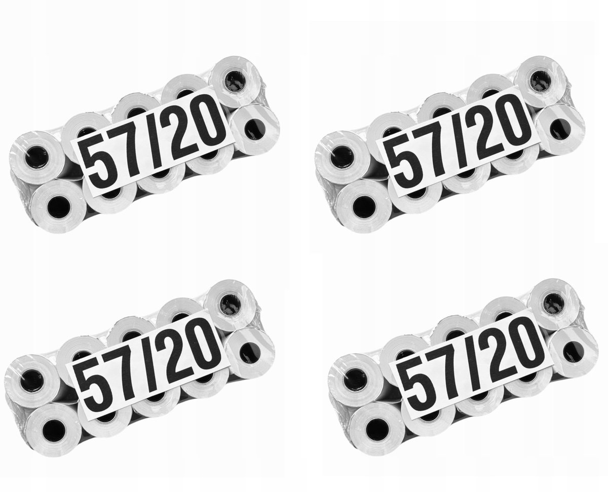 Thermische bonnenrollen 57 mm x 20 m - 40 stuks
