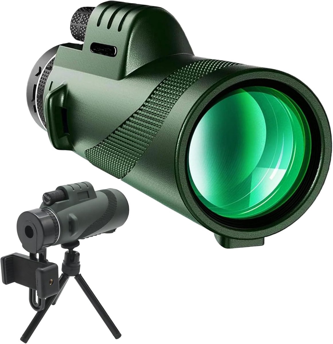 12x50 monocular for nature observation, 12x50 HD monocular with BAK4 Prism & FMC coating, incl. tripod adapter - ShopVlot
